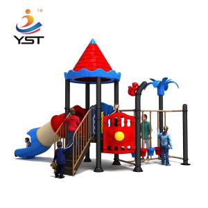 China Backyard Adventure Preschool Kids Playground Slide PVC Coated ODM wholesale