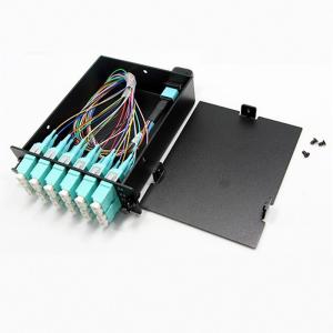 China UPC APC SM MM MTP / MPO Fiber Optic Termination Box Rack Mount wholesale