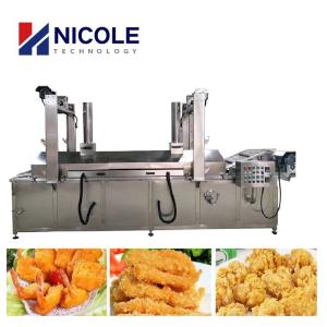 China Industrial Meat Continuous Frying Machine Multifunctional Stainless Steel wholesale