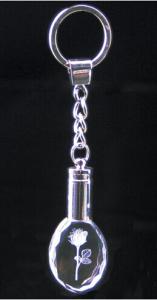China Crystal Rose Key Chain wholesale