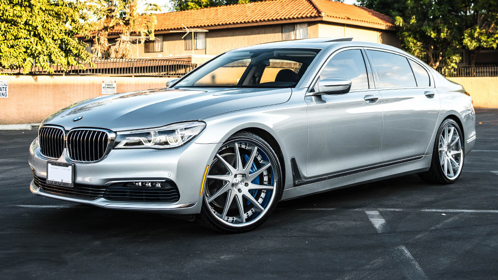 Silver Machined 24 Inch Staggered Rims With Chrome Lip ISO 9001