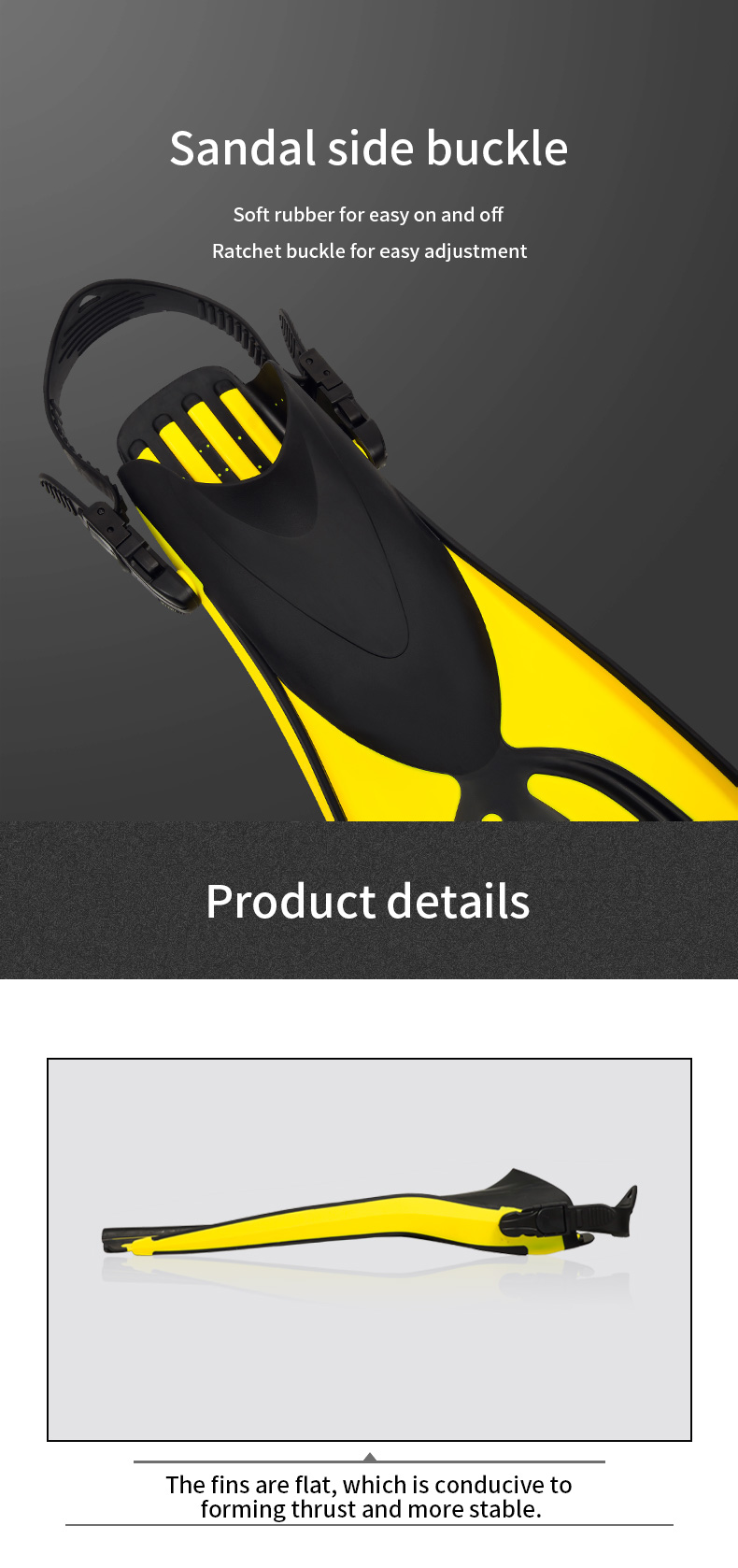 Commercial Long Black Jet Scuba Diving Fins Freediving Spearfishing Customized
