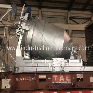 China 5000KG Rotary Gas Fired Melting Furnace , Industrial Metal Melting Furnace wholesale