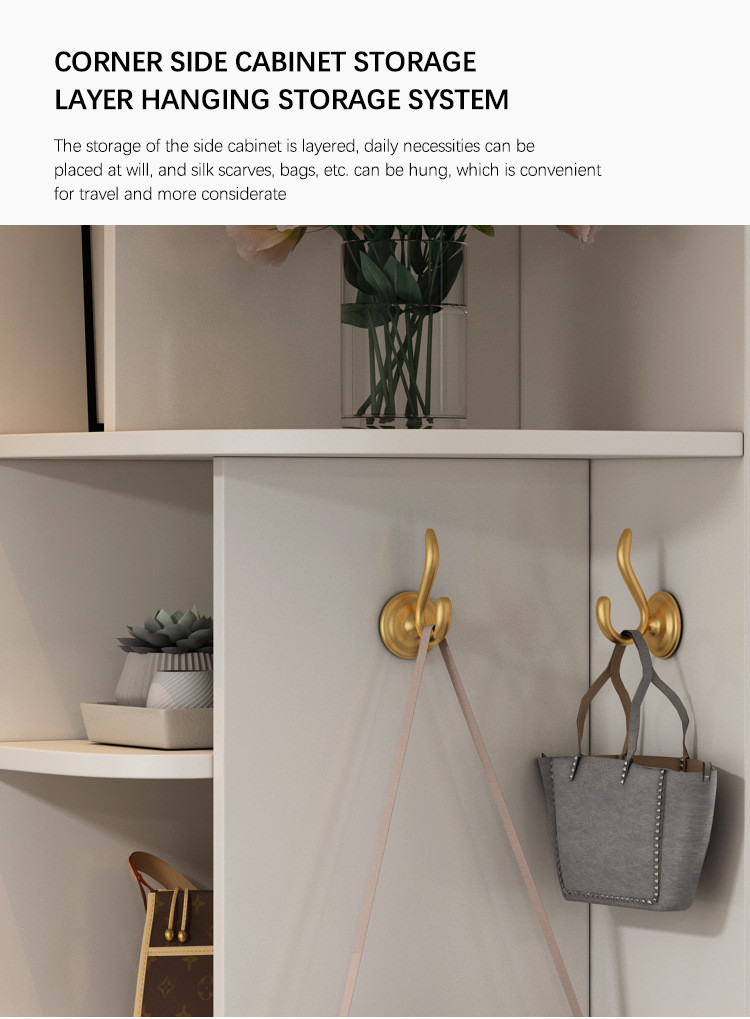 Home Modern Bedroom Furniture MDF Panel Freestanding Wardrobe Cabinet