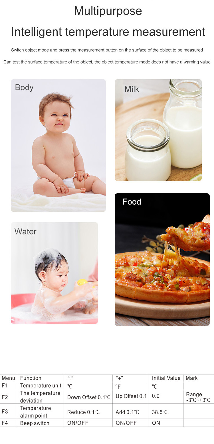 Forehead 5cm Handheld Digital IR Infrared Thermometer