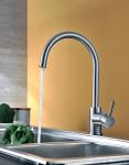 Chrome Brushed Stainless Steel Faucet Kitchen Tap 12.5L/Min