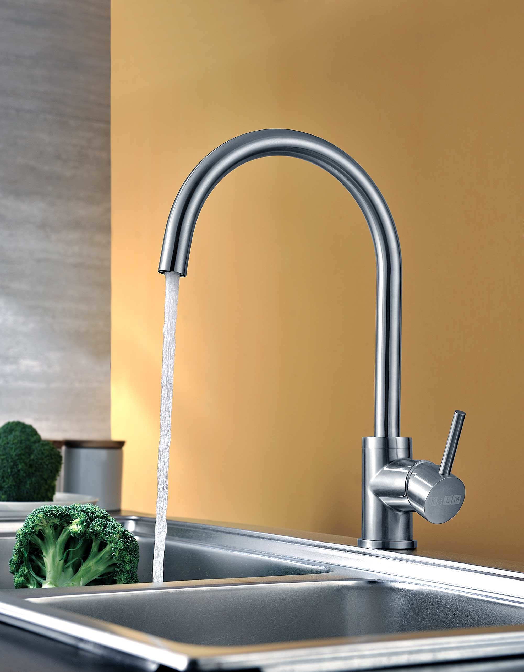 Chrome Brushed Stainless Steel Faucet Kitchen Tap 12.5L/Min