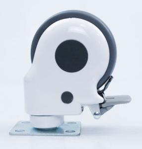 China TPR swivel hospital caster with brakes 5 inch wholesale