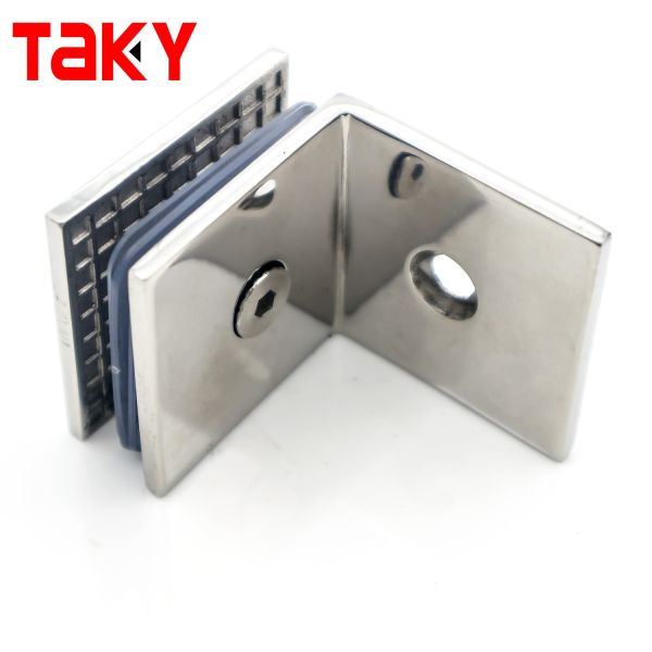 316 Stainless Steel Frameless Glass Corner Clamp for 8-12mm Shower Doors