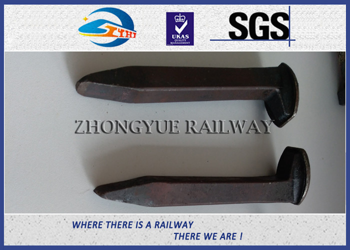 Offset Head Metal Fence Railroad Track Spikes / Rail Screw Spikes