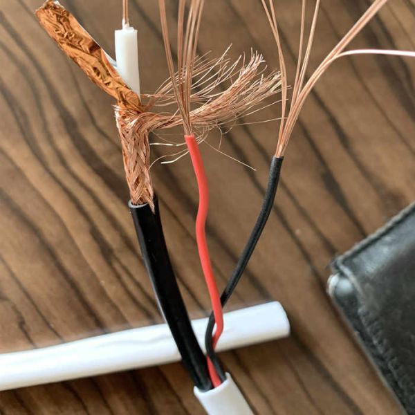 Super Turbo RG59 RG59U 2C CCA Bulk CCTV Cable with 0.75/1.0MM2 Siamese Coaxial cable