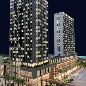 China Krittaphong Group Scale Famous Buildings 3D Models 1/100 Vientiane Business Center wholesale