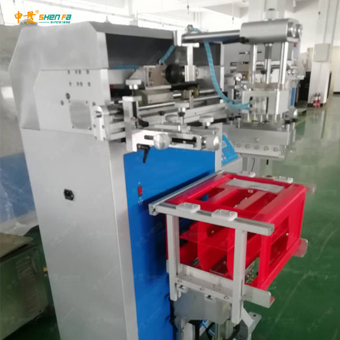 CE 350x250mm Semi Auto Screen Printing Machine For Plastic Crate