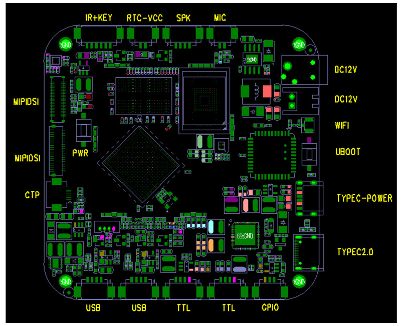 3.4 Inch Custom Round Lcd Android RK3566 Advertising Media Display With With PCAP Touch