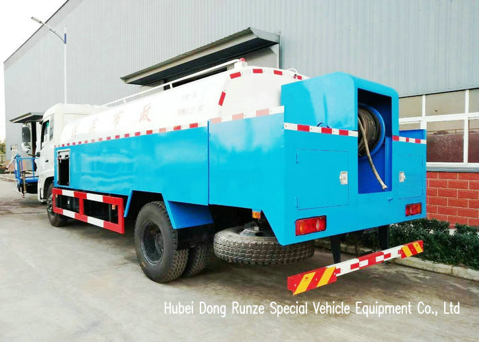 King Run High Pressure Sewer Jetter Truck For Sewer Drain Cleaning 4x2 / 4x4