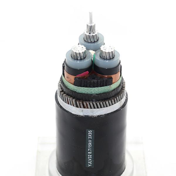 33kv Medium Voltage Power Cable PVC/XLPE/PE Insulated PVC Sheatd Aluminum Copper