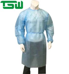 China AAMI Level 1 2 3 PP PE Disposable Isolation Gown wholesale