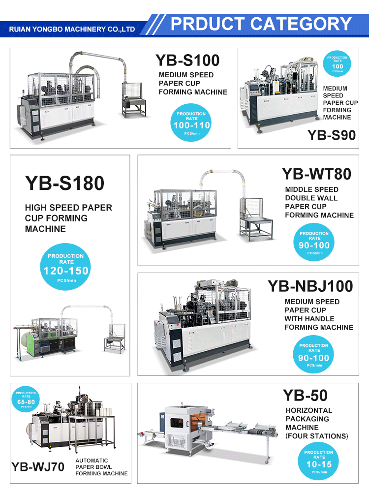Small Business Paper Cup Making Machine with Copper Bar Cup Boned Way and 90-100pcs/Min Capacity