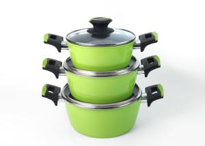 China 20cm Customized Logo Pressed Aluminum LFGB Ceramic Pot Set wholesale