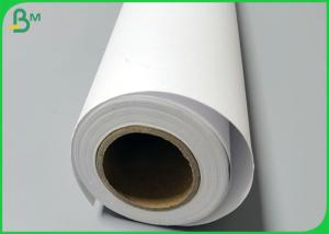 China 880mm * 150 foot Plain white 80gsm inkjet plotter printing paper rolls wholesale