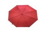 Red Windproof Foldable Umbrella 27 Inch Strong Sturdy For Windy Weather