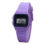 36mm OEM Purple Silicone Watch 24cm Quartz Japan Movt Womens Watch