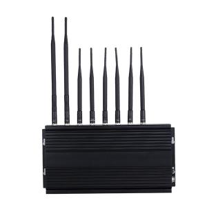 China Mobile Cell Phone Signal Jammer Stationary 8 Antennas 3G WIFI wholesale