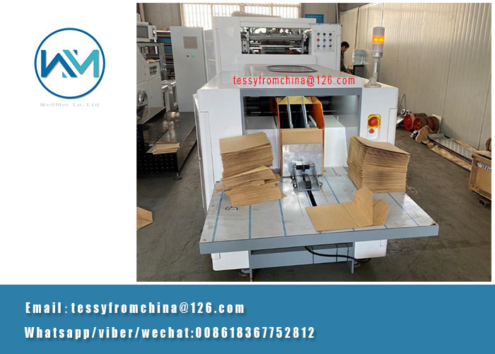 Eco friendly paper bag making Machine/kraft square bottom paper bag machine for food package