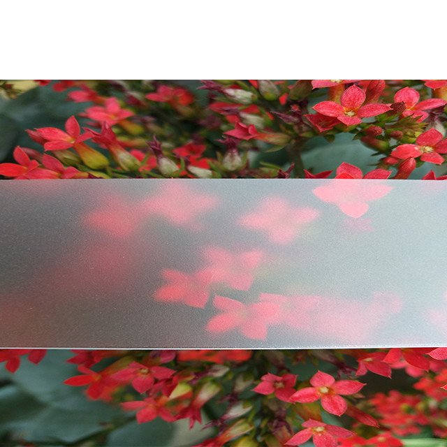 Custom White Milk Mall Sun Polycarbonate Frosted Sheet , PC Embossed Sheets