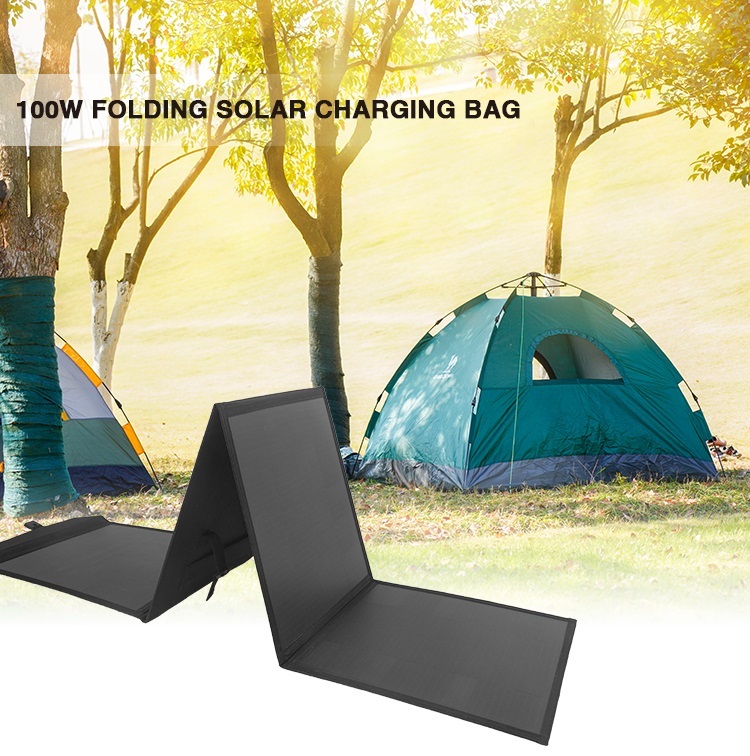 Cellphone Charging 120w Folding Solar Panels With TPT PET EVA Solar Cell Water Fabric