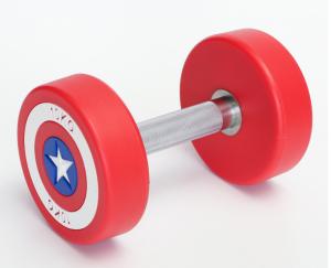 China captain America dumbbells, captain America shield dumbbells, captain America dumbbells set wholesale