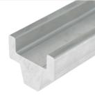 Transportation Extruded Aluminium Profile Guide Rail Anodic Oxidation Surface