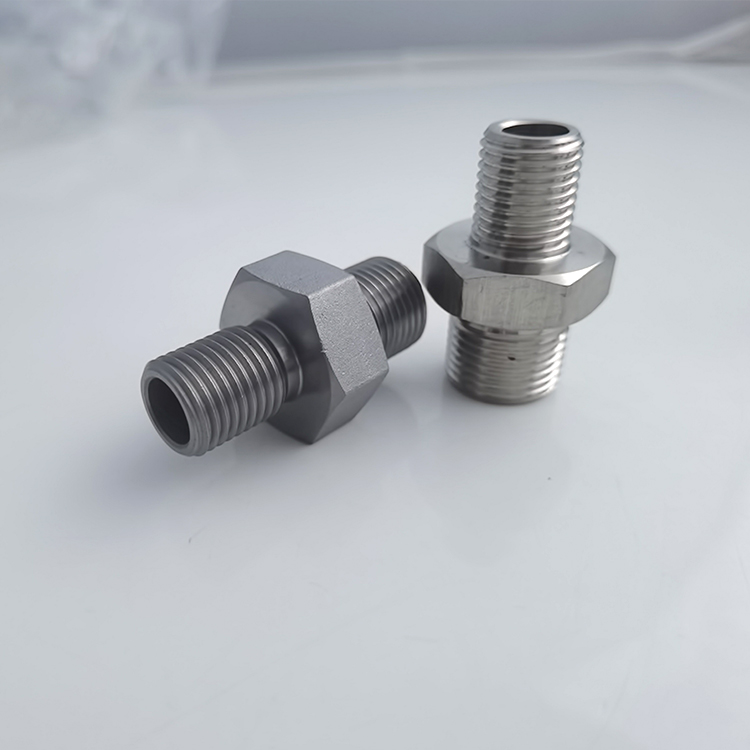 316 304 Male Screwed SS Hex Nipple High Pressure Pipe Fitting