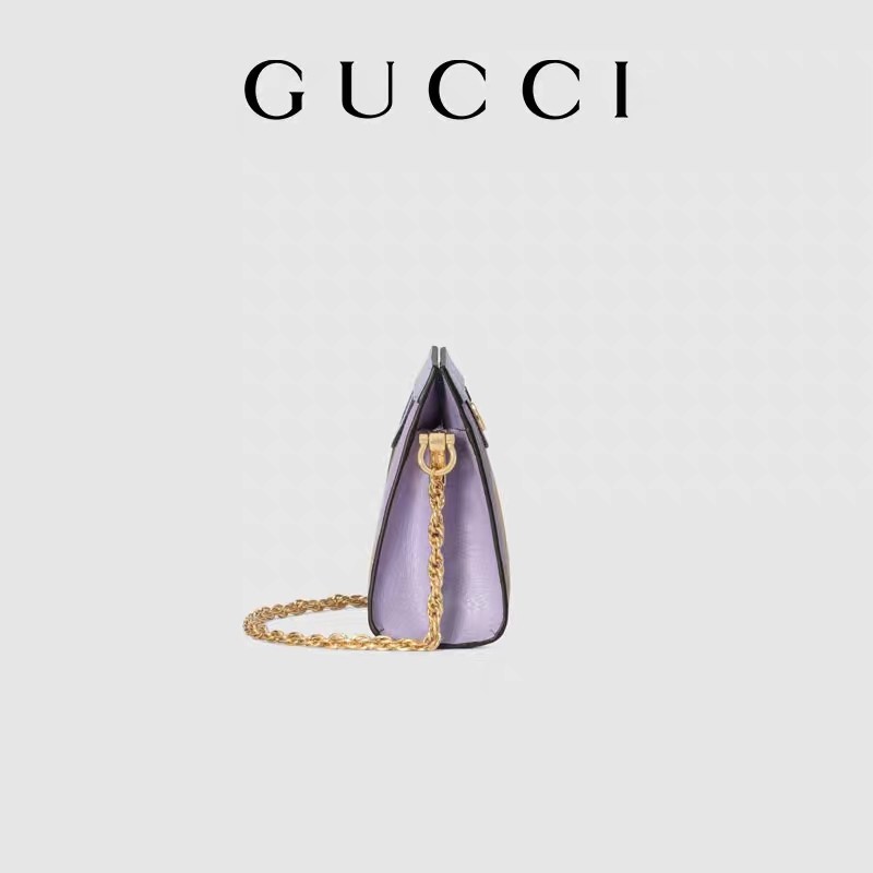 Medium Sized Custom Branded Bags Gucci Interlocking WOC Chain Bag