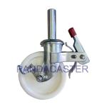 Cast Nylon Scaffolding Castor Wheels , Roller Bearing Caster Wheels