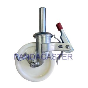 China Cast Nylon Scaffolding Castor Wheels , Roller Bearing Caster Wheels wholesale