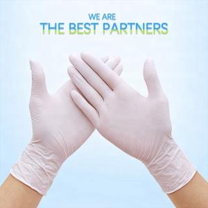 China Hand Care Disposable Medical Gloves Rubber Latex Medical Examination Gloves wholesale