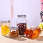 750ml 1000ml Round Glass Storage Jar With Airtight Lids