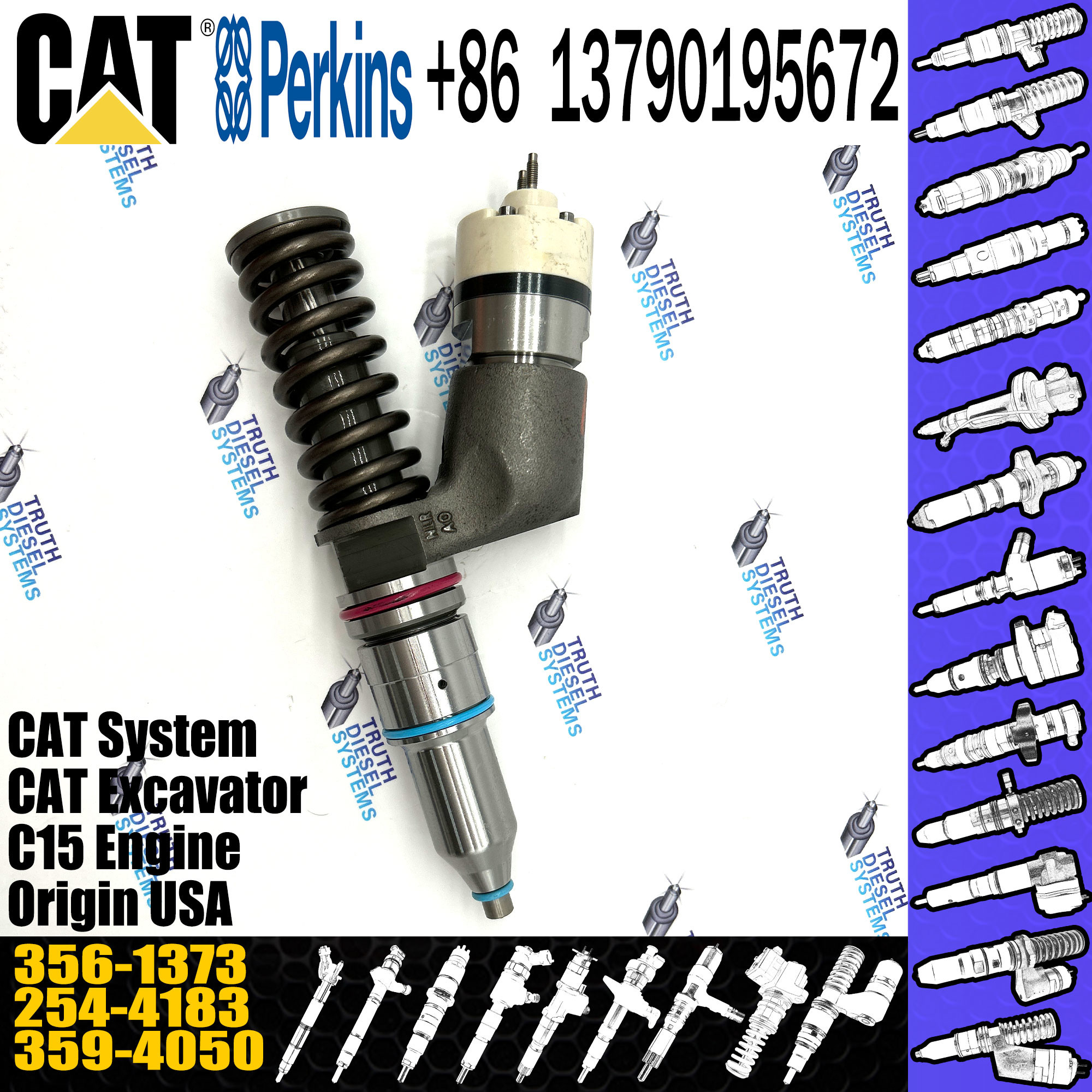 Common Rail Cat Diesel Injectors Fuel 3561373 0R-1273 10R-9236
