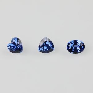China Al2O3 Ocean Blue Sapphire Emerald Stones , Blue Stone Abrasion Resistance wholesale