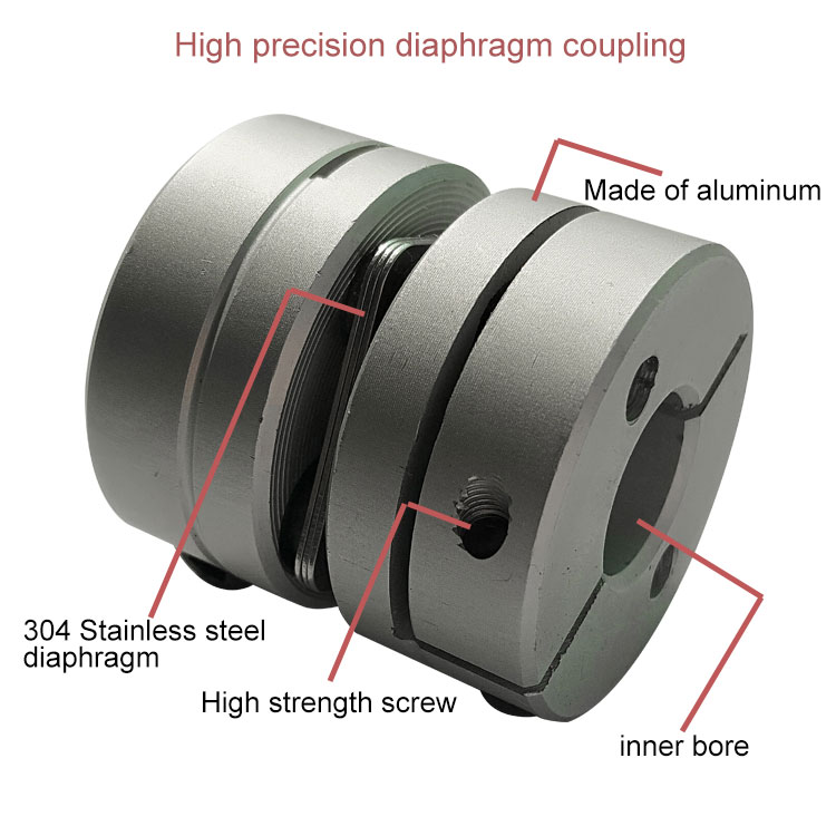 OEM Encoder Aluminum Flexible Coupling / Electric Motor Shaft Coupling