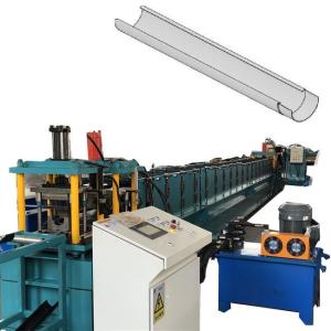 China Half Round Down Spout Machine Rain Gutters Rolling Forming wholesale