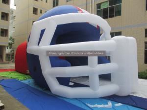 China customized printed inflatable football helmet tunnel,inflatable entrance tunnel wholesale