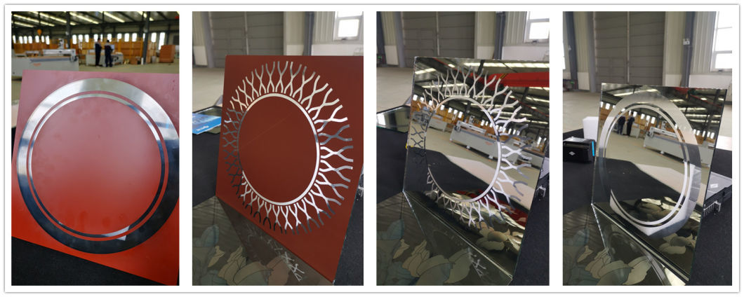 2022 New Sandblast Designs Glass Makeup Mirror for LED Touch Decorative Mirror