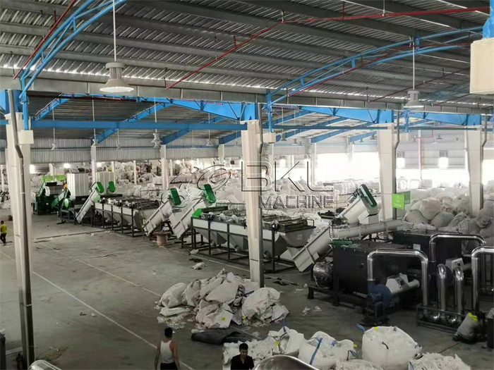 LDPE Plastic Recycling Washing Line 2000kg H Pet Bottle Recycling Line