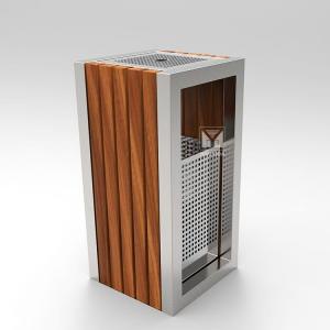 China H800MM 10.5gal Outdoor Patio Trash Can With Ashtray wholesale
