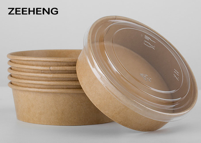 Disposable Kraft Paper Bowl For Salad Or Rice