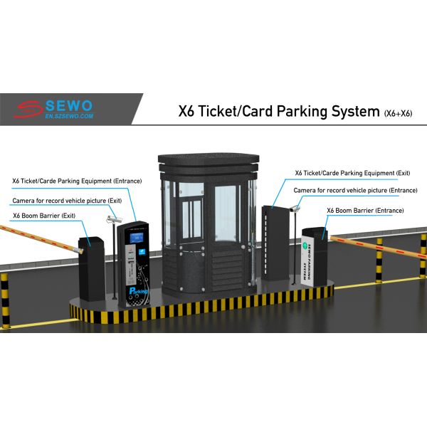 SEWO Automatic Payment Parking Ticket System with Offline Operation and Steel & Tempered Glass Housing