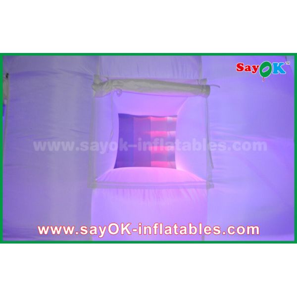 tent inflatable Outdoor PVC Coated Giant Cube Inflatable Tent With Color Change Light / Air Blower