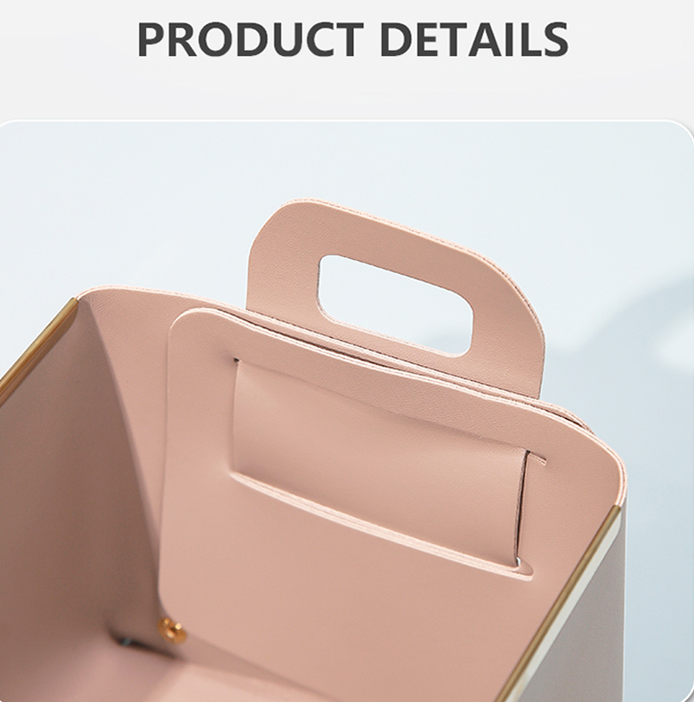 24*14*13cm Eco-Friendly Washable PU Leather Foldable Shoe Box Custom Storage Pack Boxes